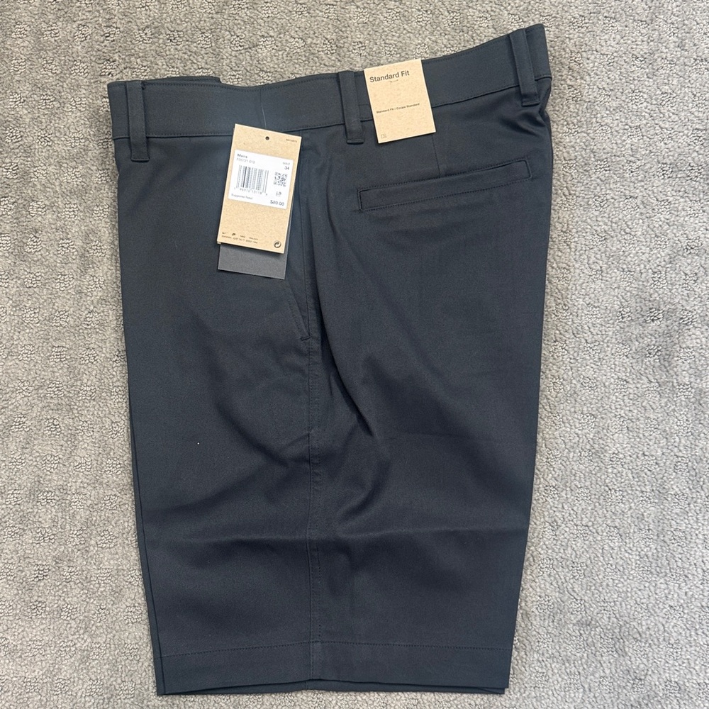 Nike Men's Charcoal Flat Front Shorts